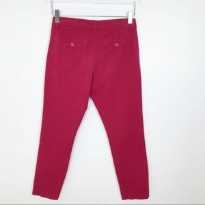 GAP Slim City Red Skinny Pants Size 4